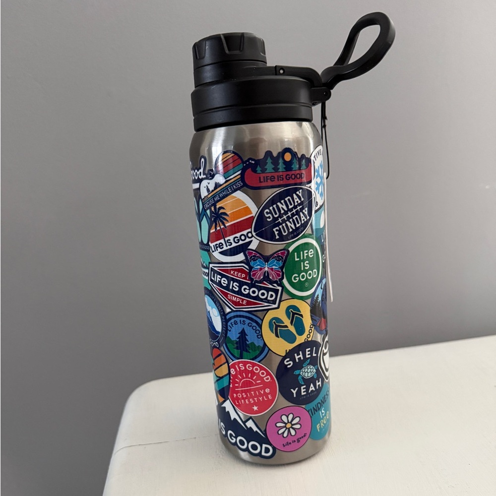 Life Is Good Water Bottle - Brand New